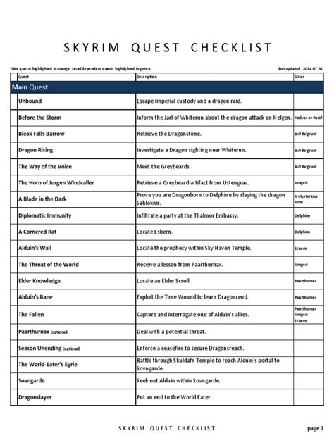 skyrim miscellaneous quests|skyrim quest list printable.